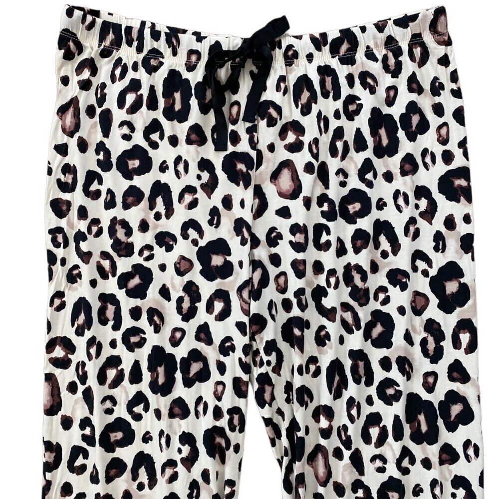 Stars Above Womens Leopard Animal Print Top and Pants Pajama Set 1X, 2X, 3X, 4X - Picture 6 of 15